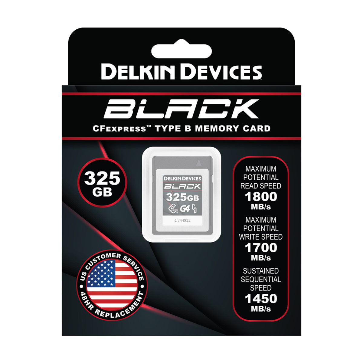 Delkin BLACK 325GB G4 CFexpress Type B Memory Card