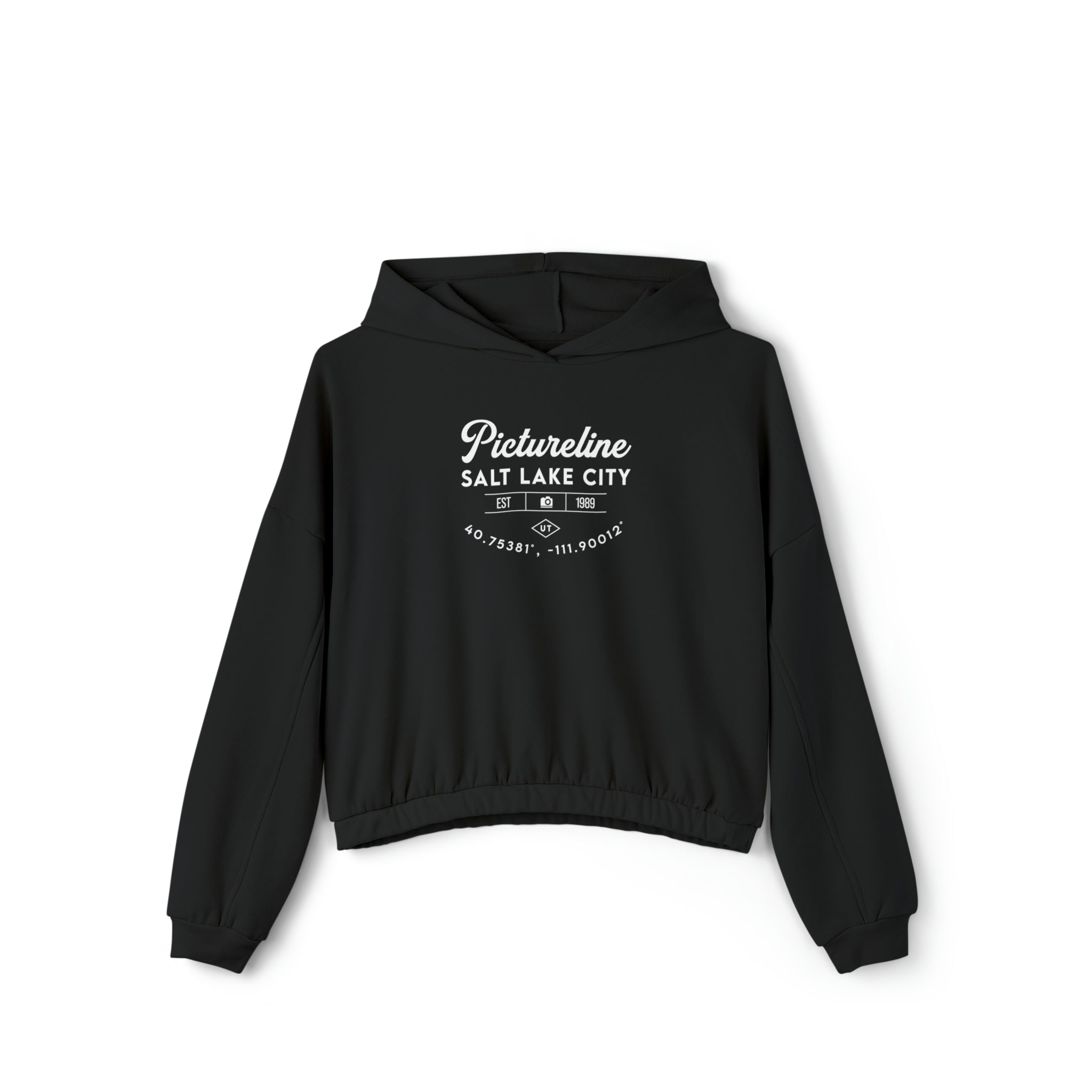 Old School Pictureline Cinched Crop Hoodie