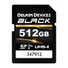 Delkin BLACK 512GB UHS-II SDXC (V90) Memory Card