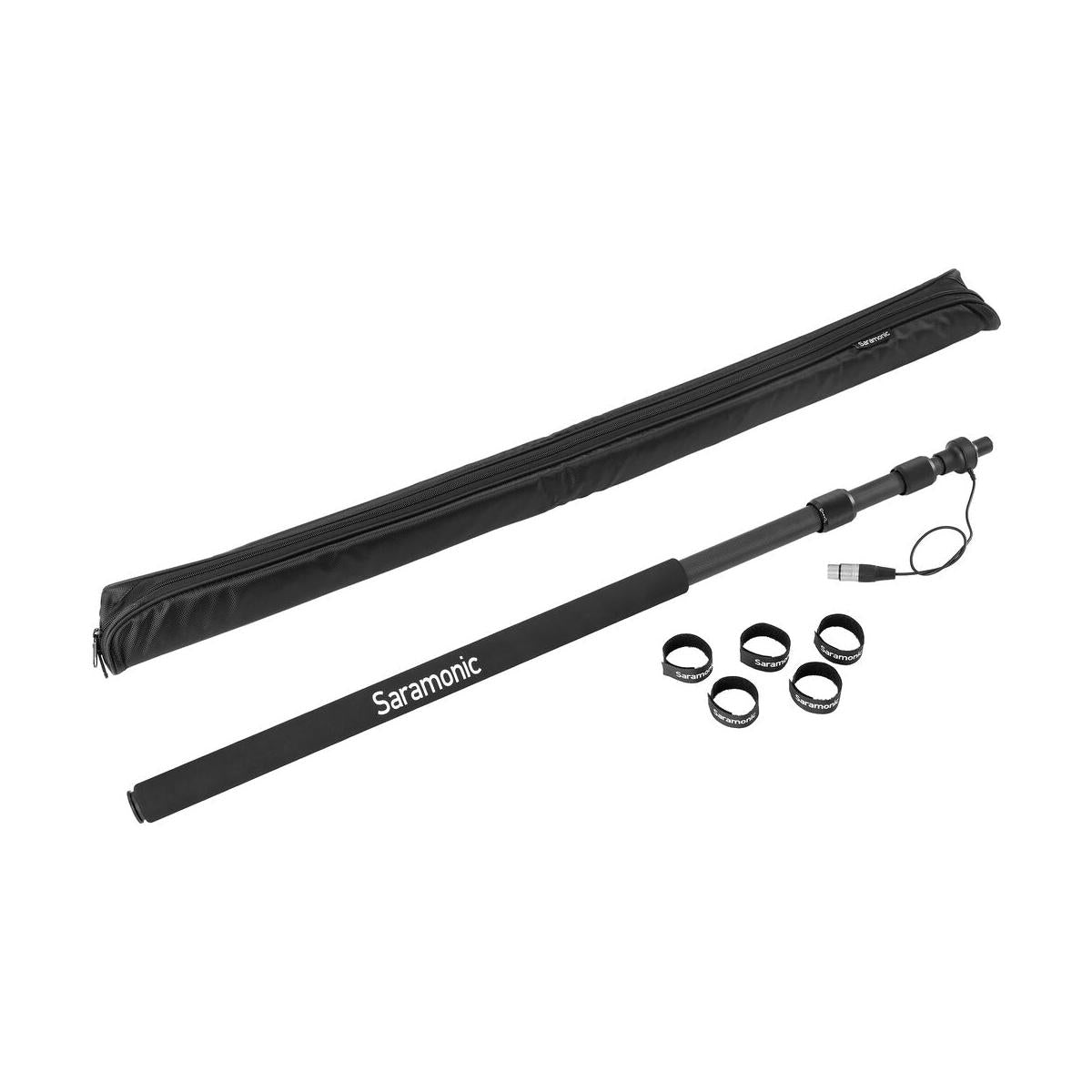 Saramonic Boompole Lite 3-Section Carbon Fiber with Internal Coiled XLR Cable (8.2')