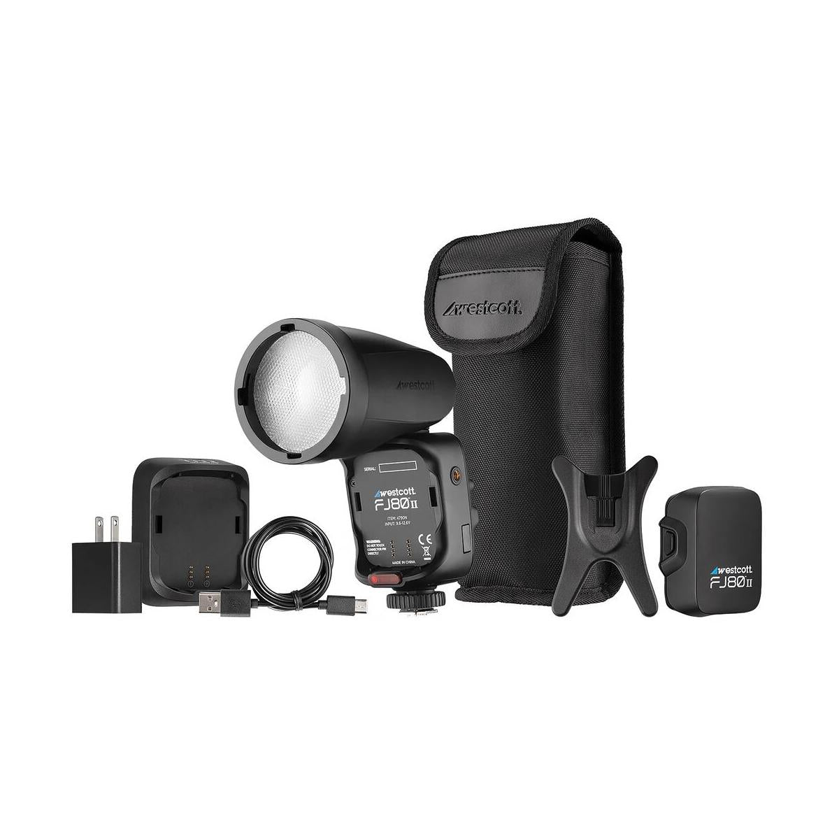 Westcott FJ80 II M Touchscreen 80Ws Speedlight with Universal Multi-Brand Camera Mount