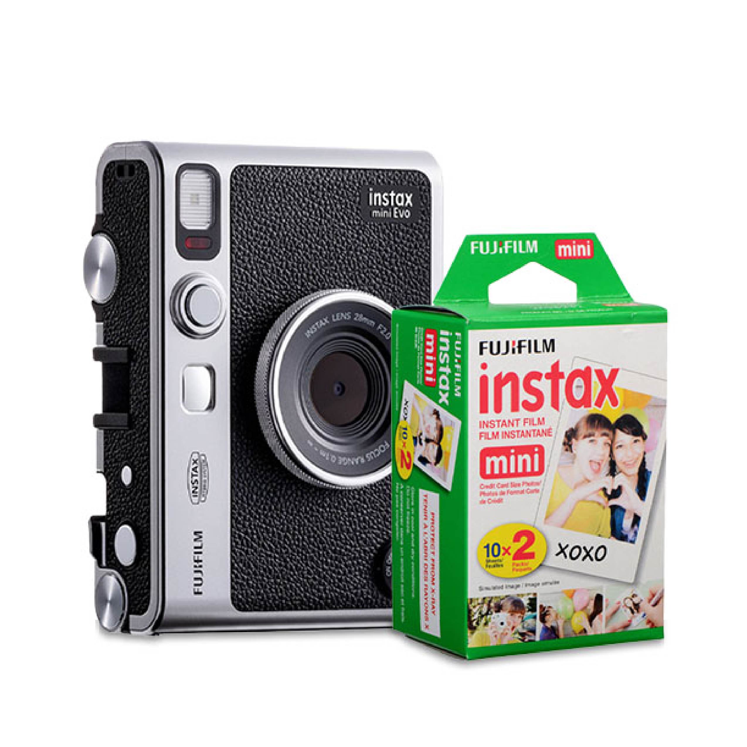 Fujifilm INSTAX Mini Evo Hybrid Instant Film Camera - Film Bundle