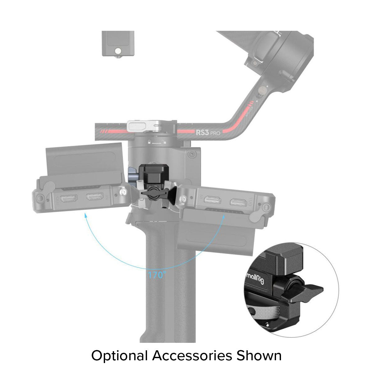 SmallRig Monitor Mounting Support with NATO Clamp for DJI RS