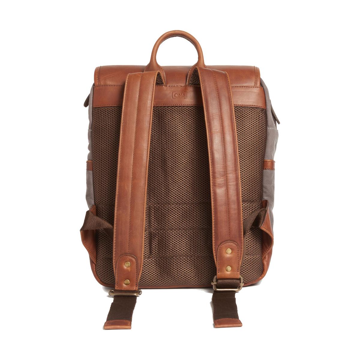 ONA Monterey Smoke / Antique Cognac Backpack