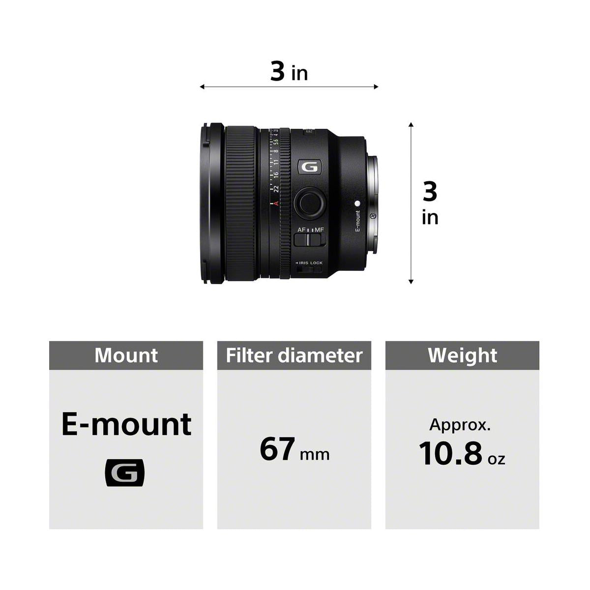 Sony FE 16mm f1.8 G Lens