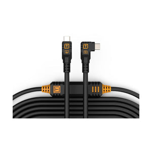 Tether Tools TetherPro USB-C to USB-C, 31’ (9.4m) BLK - Right Angle