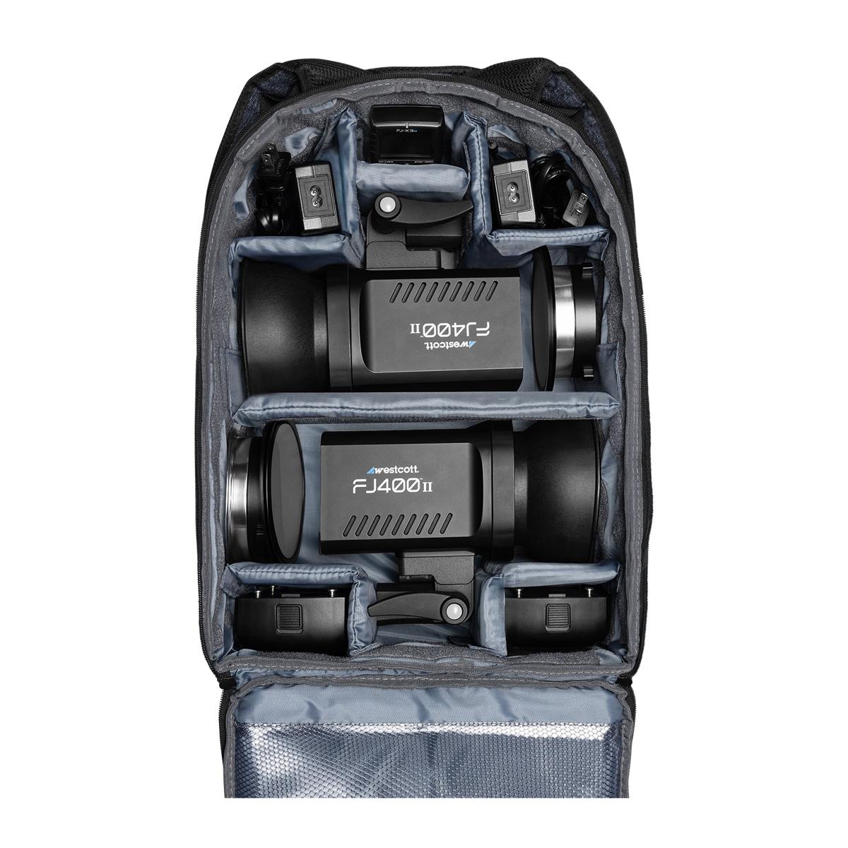 Westcott FJ400 II Strobe 2-Light Backpack Kit with FJ-X3 M Universal Wireless Trigger