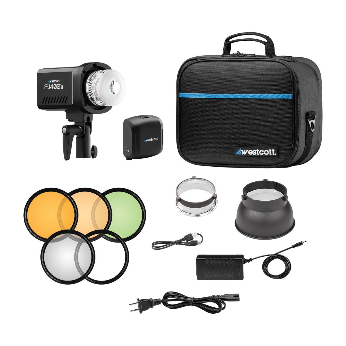 Westcott FJ400 II Strobe Portrait Lighting Kit with FJ-X3 M Universal Wireless Trigger