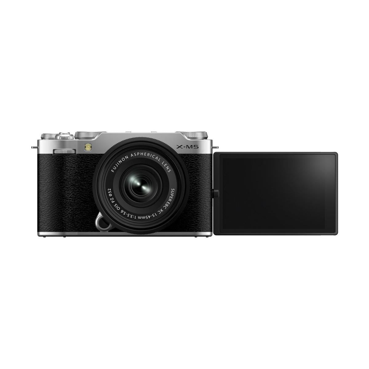 Fujifilm X-M5 Mirrorless Camera with 15-45mm Lens (Silver)