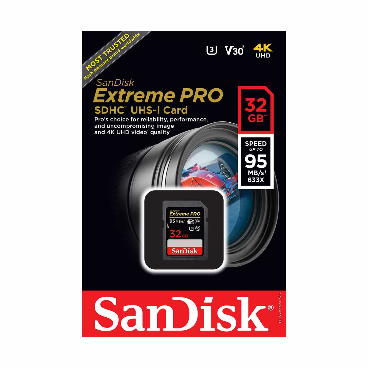 SanDisk 32GB Extreme PRO UHS-I SDHC Memory Card 95 MB/s