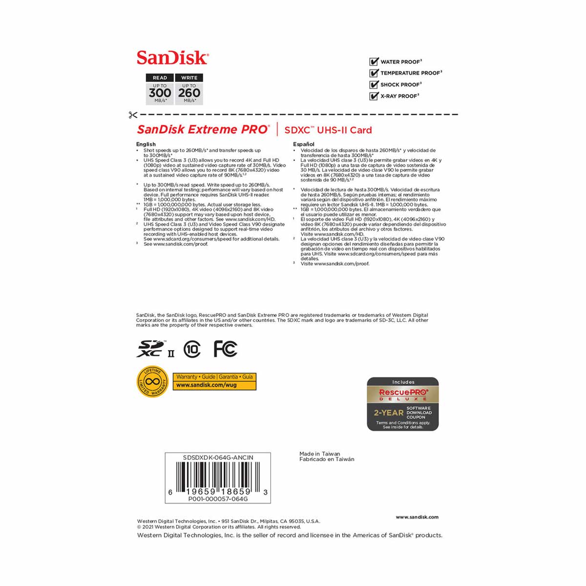 Sandisk extreme pro 300 on sale 64gb