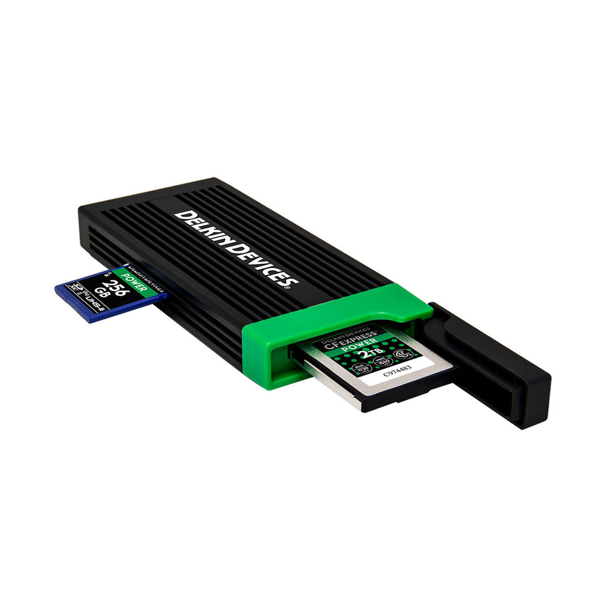Delkin BLACK 325GB G4 CFexpress Type B Memory Card with USB 3.2 CFexpress  Type B and UHS-II SD Memory Card Reader