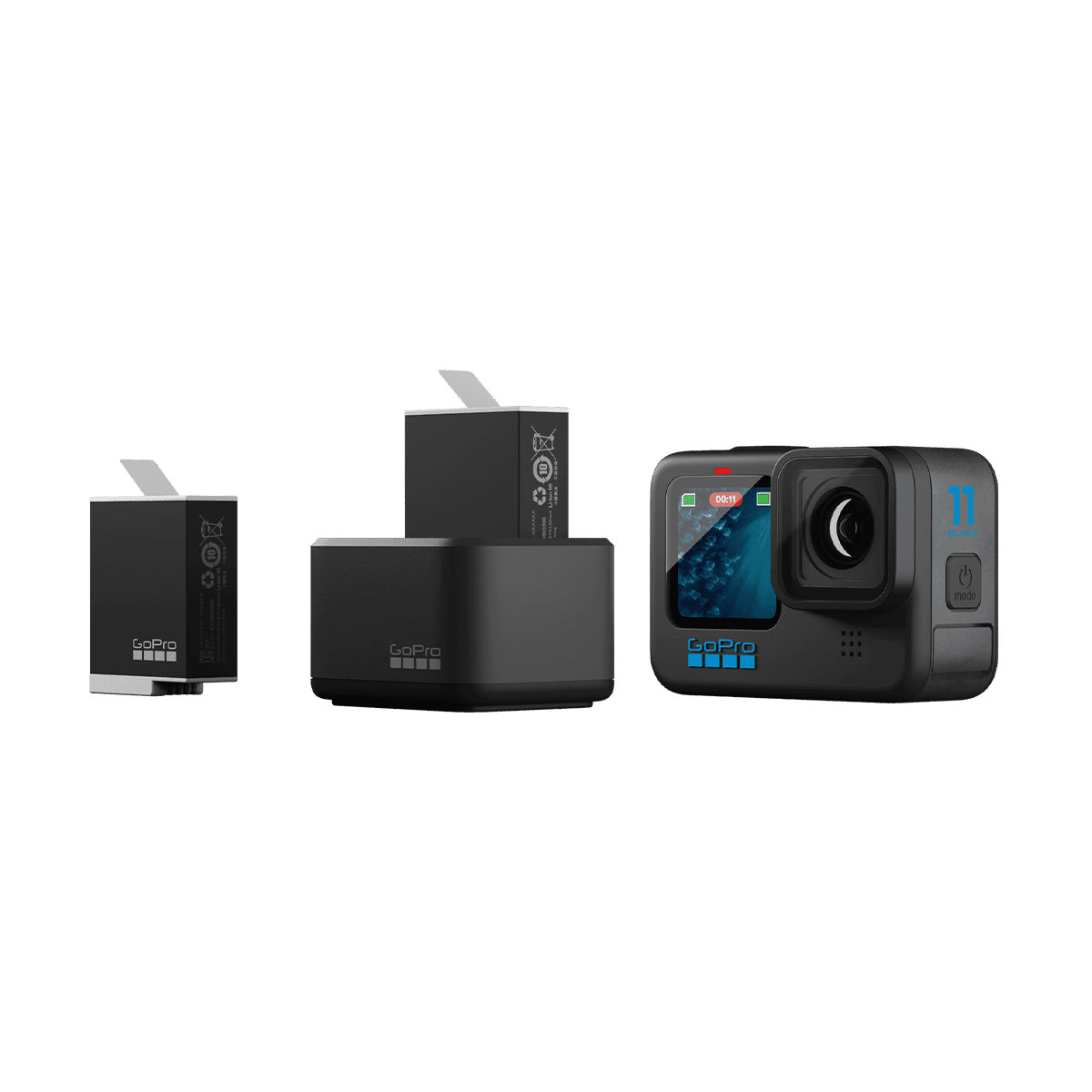 GoPro Dual Battery Charger + Enduro Batteries (HERO12/11/10/9 Black)