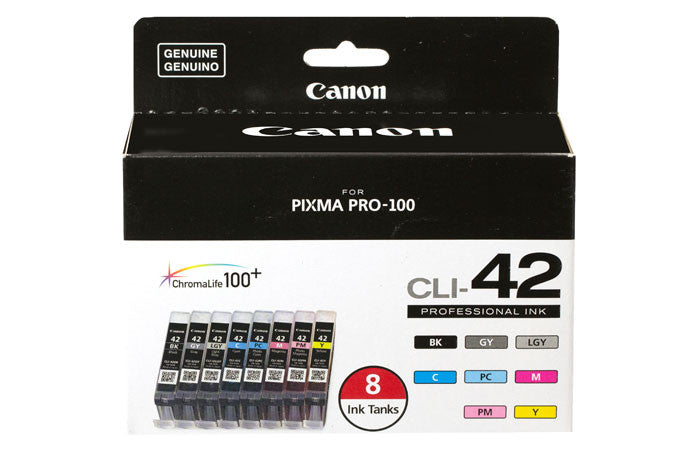 Canon CLI 42 Color 8 Ink Value Pack Pixma PRO 100   Pro CLI 42 8 Pack 1 Xl 