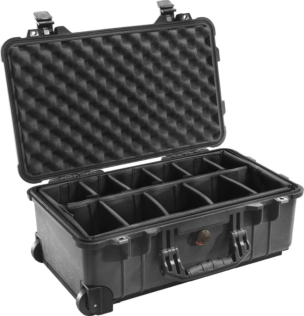 Pelican 1510 Carry On Case Black   Dividers